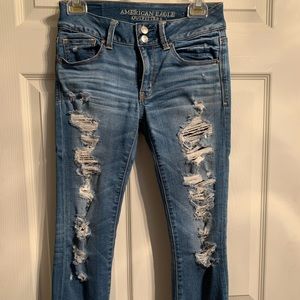American Eagle denim capris